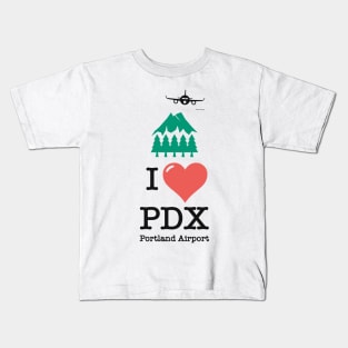 I Love/Like PDX Portland airport Kids T-Shirt